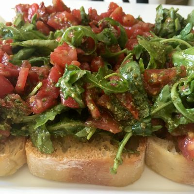 summer bruschetta appetiser soofoodies