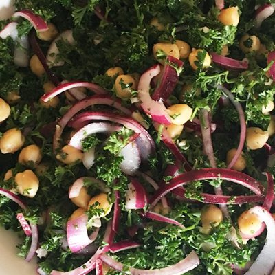 soofoodies chickpeas parsley salad salad