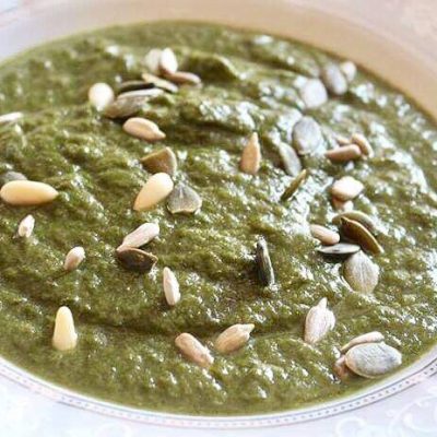 soofoodies creamy spinach soup soup