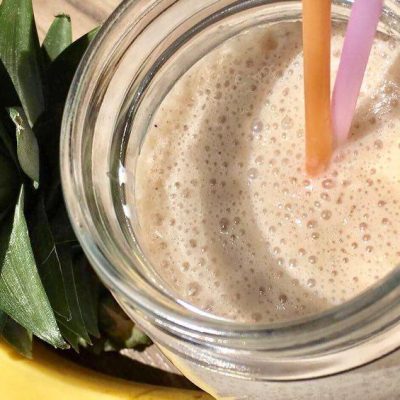 soofoodies pineapple banana smoothie quick and easy