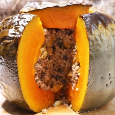 soofoodies stuffed pumpkin with beef main dish